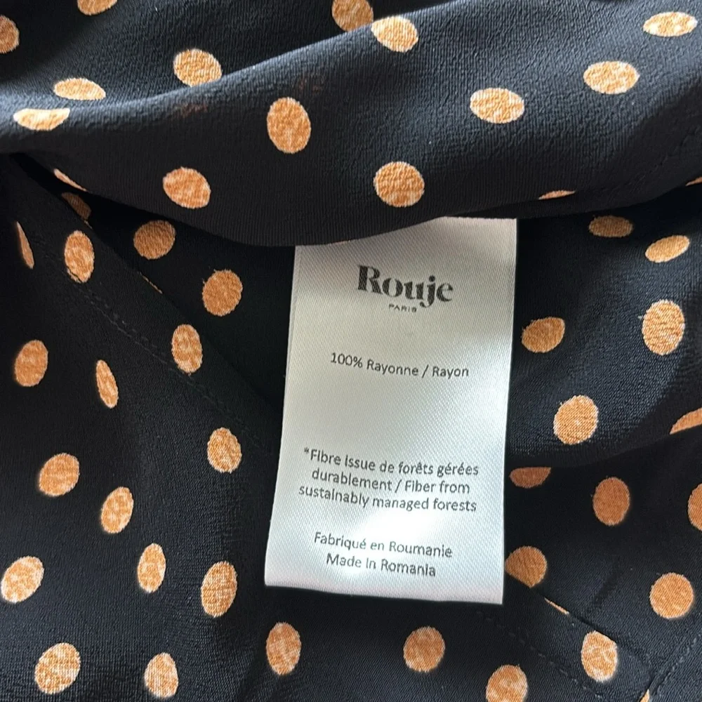 Rouje Polka Dot Women's Top Size 44 - Picture 6 of 10